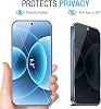Pack 2+1 para Xiaomi 17 Protector de Vidrio Templado de Privacidad para Pantalla y Protector de Lente de Cámara, Película Anti-Espía de Dureza 9H Compatible con Funda para Xiaomi 17 5G (2025) 7