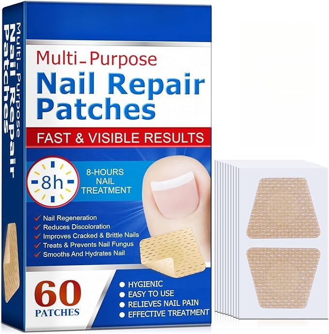 Nail Repair Patches – Effective Nail Repair and Renewal,Damaged Nails Treatments Non Irritating Nail Repair(60pcs)-picture-23