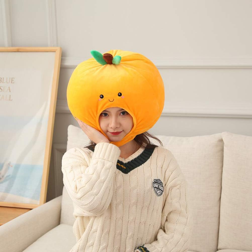 LUOZZY Fruit Orange Hat for Women Funny Fruit Costume Carnival Dress up Hat Photography Props - Image 3