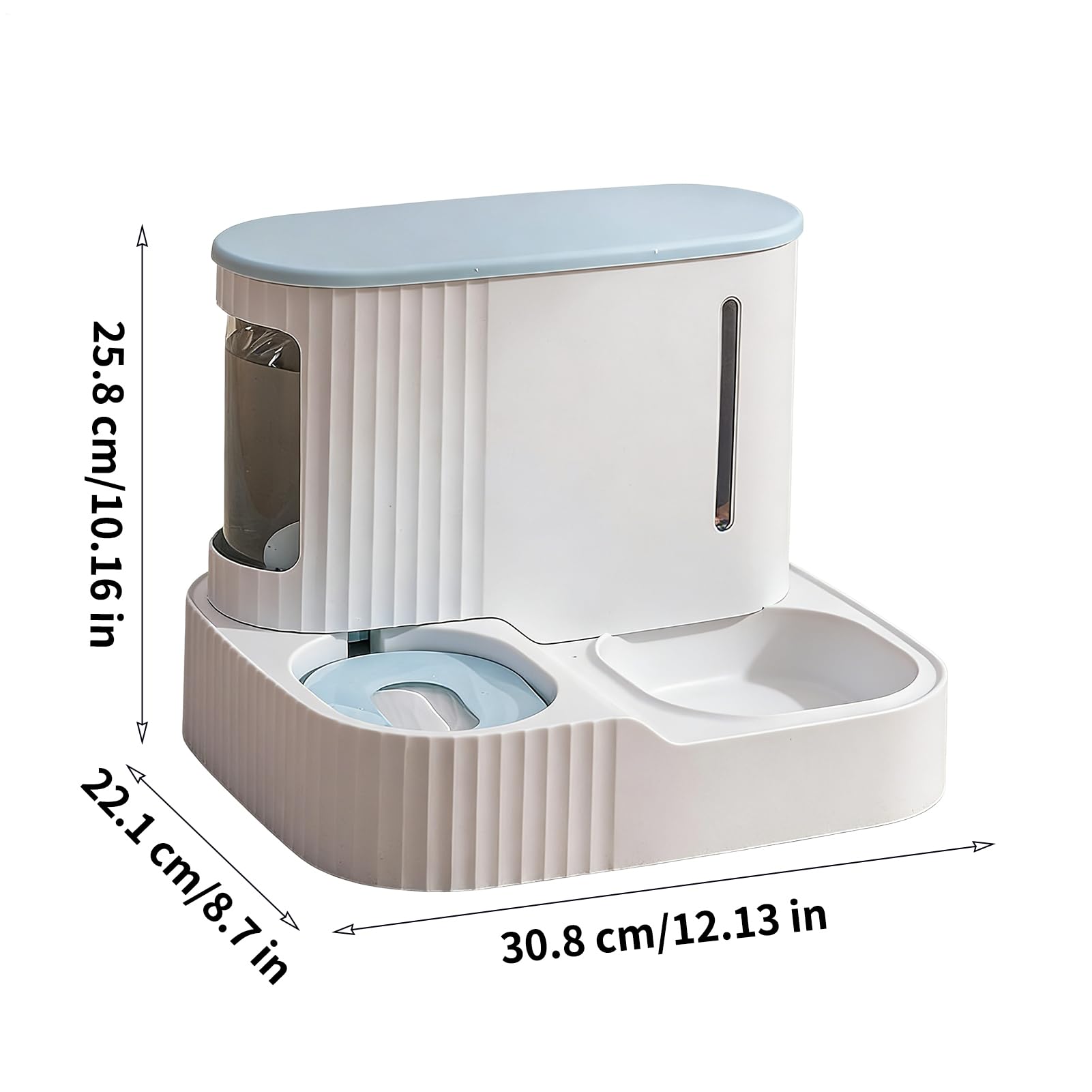 Y Bebedero para Gatos 2 En 1 Dispensador De Agua para Cachorros | Dispensador Automático De Comida Con Capacidad De 3000 Ml Desmontable Para Cachorros Y En El Hogar Y