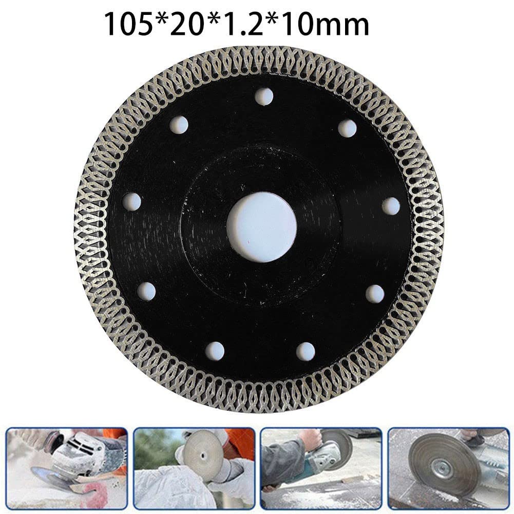 Ultracienkie diamentowe brzeszczoty ceramiczne 105 mm 115 125 Tarcza tnąca do zastosowań w elektronarzędziach na sucho i mokro(105mm)