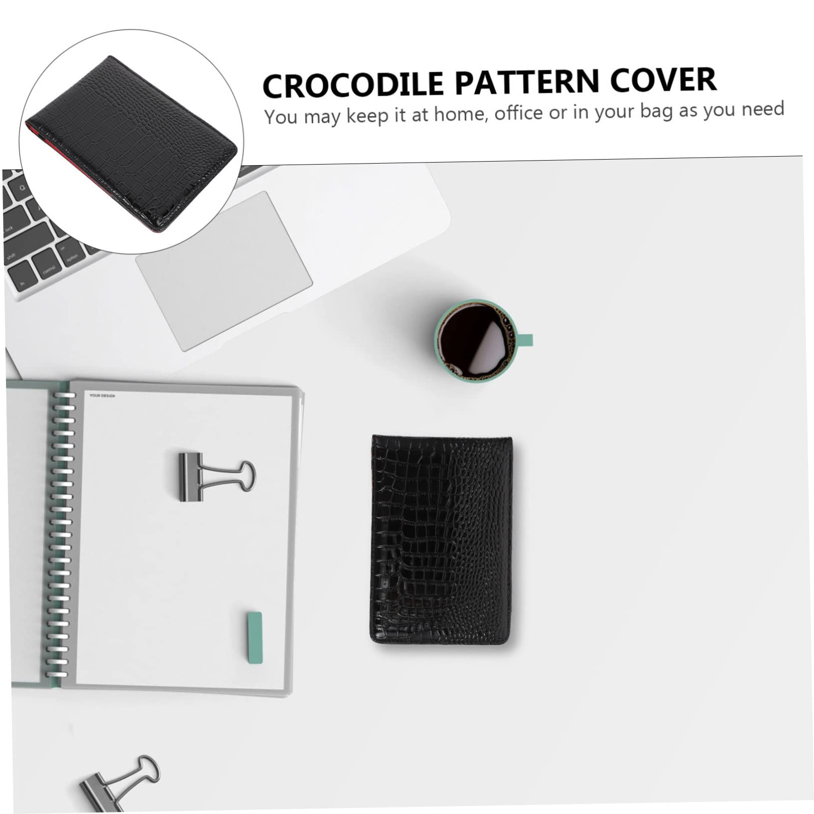BESPORTBLE étui en pour carnet de crédit Trousse en Couverture Souple pour Cahier Couverture de Journal d'écriture Protecteur de lumière Couverture Motif