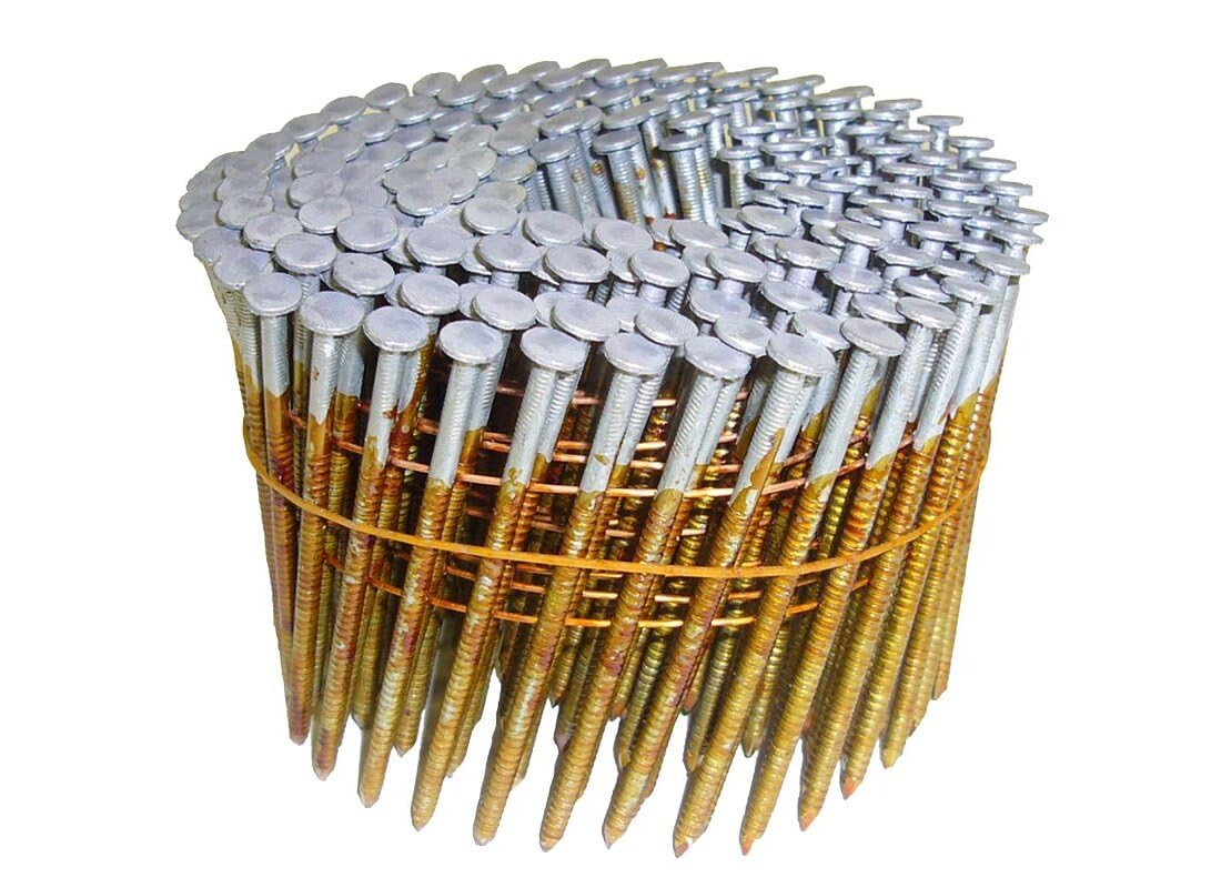 Metabo HPT Full Round Head Framing Nails | 3 Inch x .120 | Ring Shank | Hot Dipped Galvanized | Wire Coil | 2400 Count | 12707HHPT