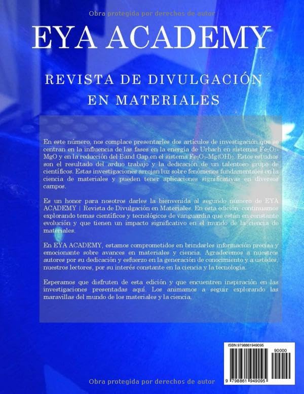 Miniatura 2 de EYA ACADEMY Revista de Divulgación en Materiales Año 1 Número 2 2023 (Spanish Edition)