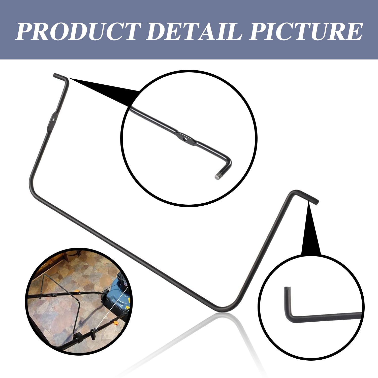 532194177 Barra de control de fianza para cortacésped compatible con Husqvarna, Poulan, Murray, Craftsman, AYP, Sears 532195574 532138059 194177X428 (13 5/8 pulgadas x 6 5/8 pulgadas)