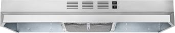 OVO 30 inch Under Cabinet Range Hood Vent with 2 Speed Exhaust Fan, Rocker Switch, Stainless steel Kichen Hood, Ducted and Ductless Convertible Vent Hood, 225 CFM