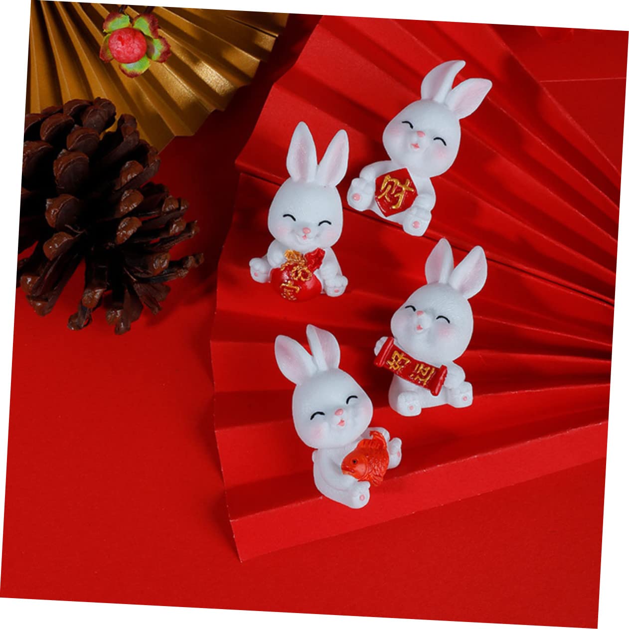 BESPORTBLE 60pièces Décoration Miniature De Figurines De Lapin pour Paysages Et Décors Intérieurs