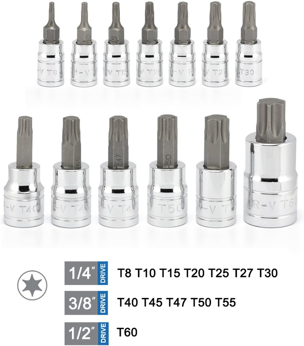 13 Pc Neiko Torx Bit Socket Set