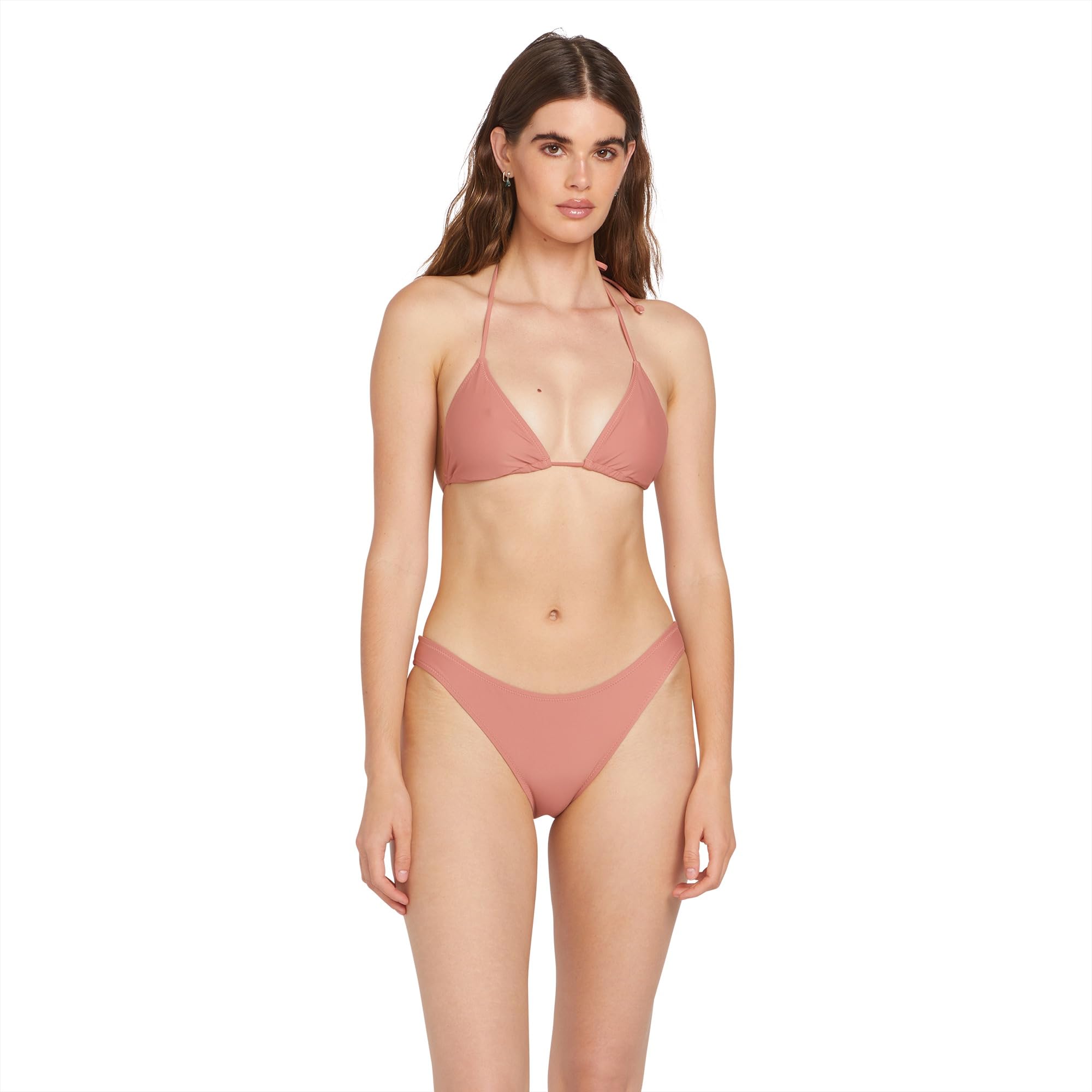Volcom Women's Standard Simply Solid Tri Bikini Top