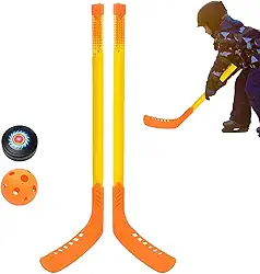 Tacos de hóquei infantis - Conjunto de hóquei no gelo esportivo - Conjunto profissional de palitos de gelo para atividades ao ar livre, esportes ergonômicos