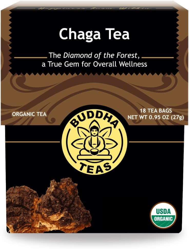 Wild-Harvested Chaga Tea -Free Tea Bags - Caffeine Free Antioxidant