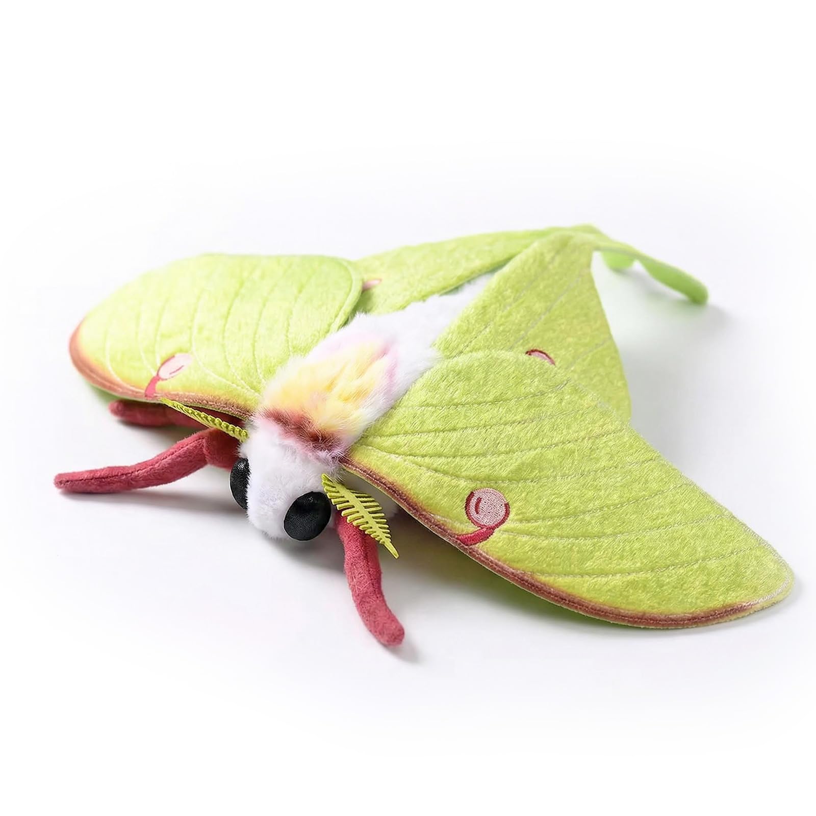 PuffPurrs Luna Moth Plush - Lifelike 16in Soft Wing Moth Toy, Realistic Green Insect Plush Gift for Nature Lovers