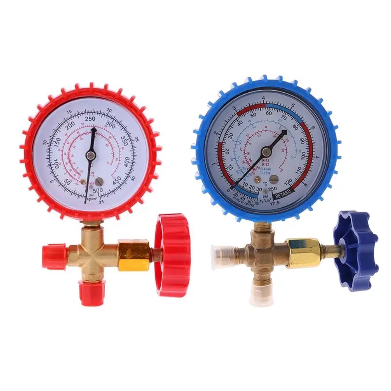 Manómetro de presión de recarga de refrigerante de aire acondicionado K1KA 220PSI 500PSI 1 pieza