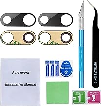 2 Pcs OEM Back Rear Camera Lens Glass Replacement for iPhone 8 Plus and 7 Plus with pre-Installed Adhesive and Reparing Toolkit