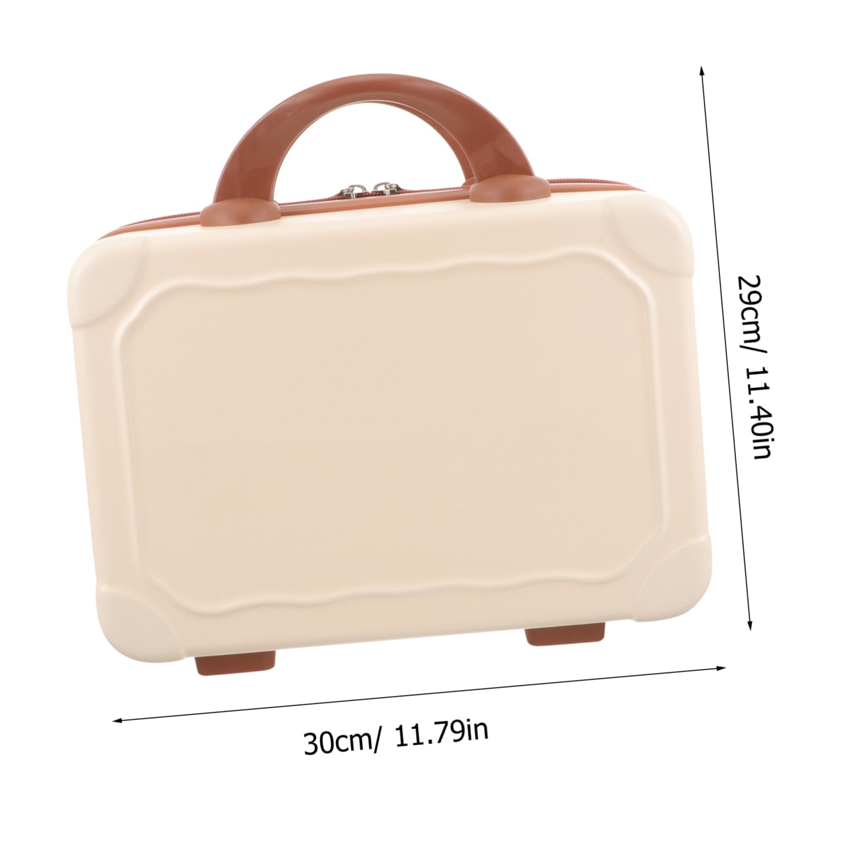 OSOLADY Makeup Carrying Suitcase Small Makeup Storage Case Travel Toiletry Bag Mirror Stylish Functional for Women