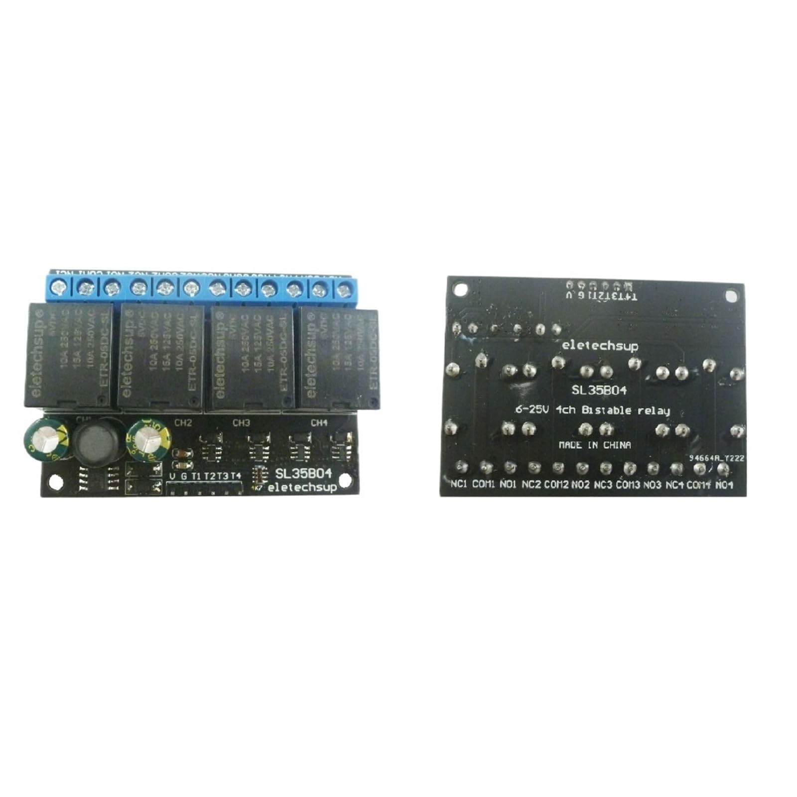 Módulo de relé de pestillo biestable con bloqueo automático, 10 unidades, 5 V, 12 V, 24 V, 1 canal, SL25A01, SL35B01, SL35B02, SL35B04(12V 4 channel)