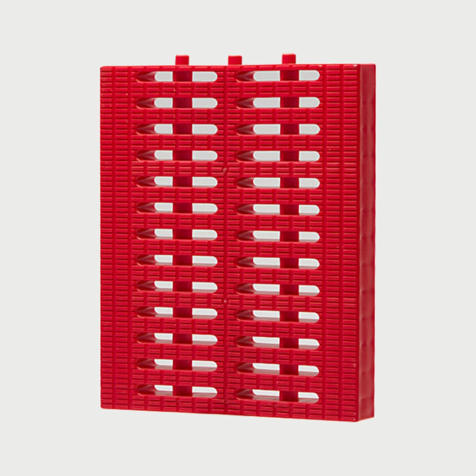 LWJSOCP Polymer Plastic Channel Drain Grate, 7.8 9.75 11.7in Widths Rainwater Drainage Grates, Durable Sewer Trench Drain System Cover for Indoor Outdoor(Red,30x30 11.7x11.7in)