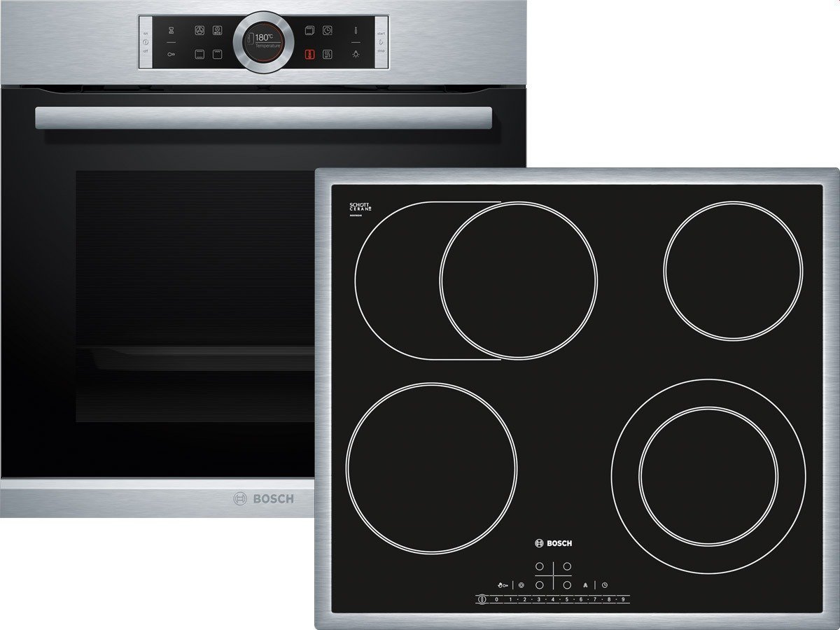 Bosch HBD32PS58 Backofen-Kochfeld-Kombination/A / 71 L/Heißluft Eco/Direct Select/edelstahl