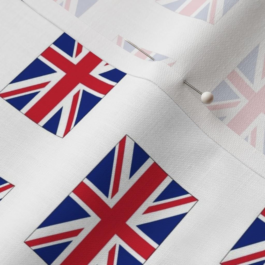 Spoonflower Fabric - Small British England United Great Printed on Petal Signature Cotton Fabric by The Yard - Sewing Quilting Apparel Crafts Decor