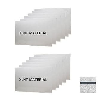 Engraving Blank Materials ABS Double Color Plastic Sheet, Matte Silver/Black 7" x 11" x .040", 12 Pieces for Interior Signs, Badges.