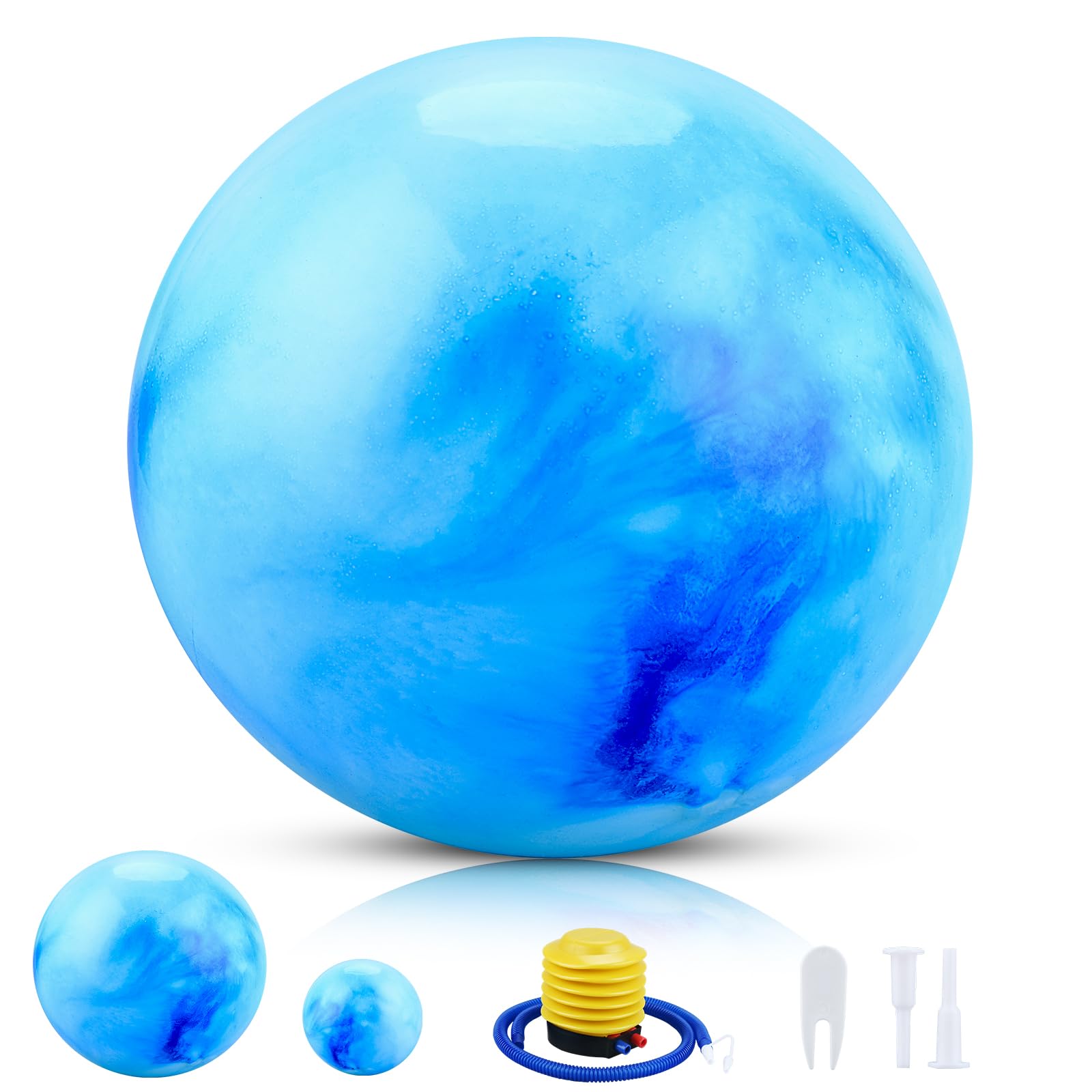 Ballon Grossesse 65cm et Pilates 25cm, Swiss Ball, Gym, Pilates, Anti-Slip Ballon Gonfleur Inclus, Fitness Materiel, Gymnastique, Yoga Accessoires
