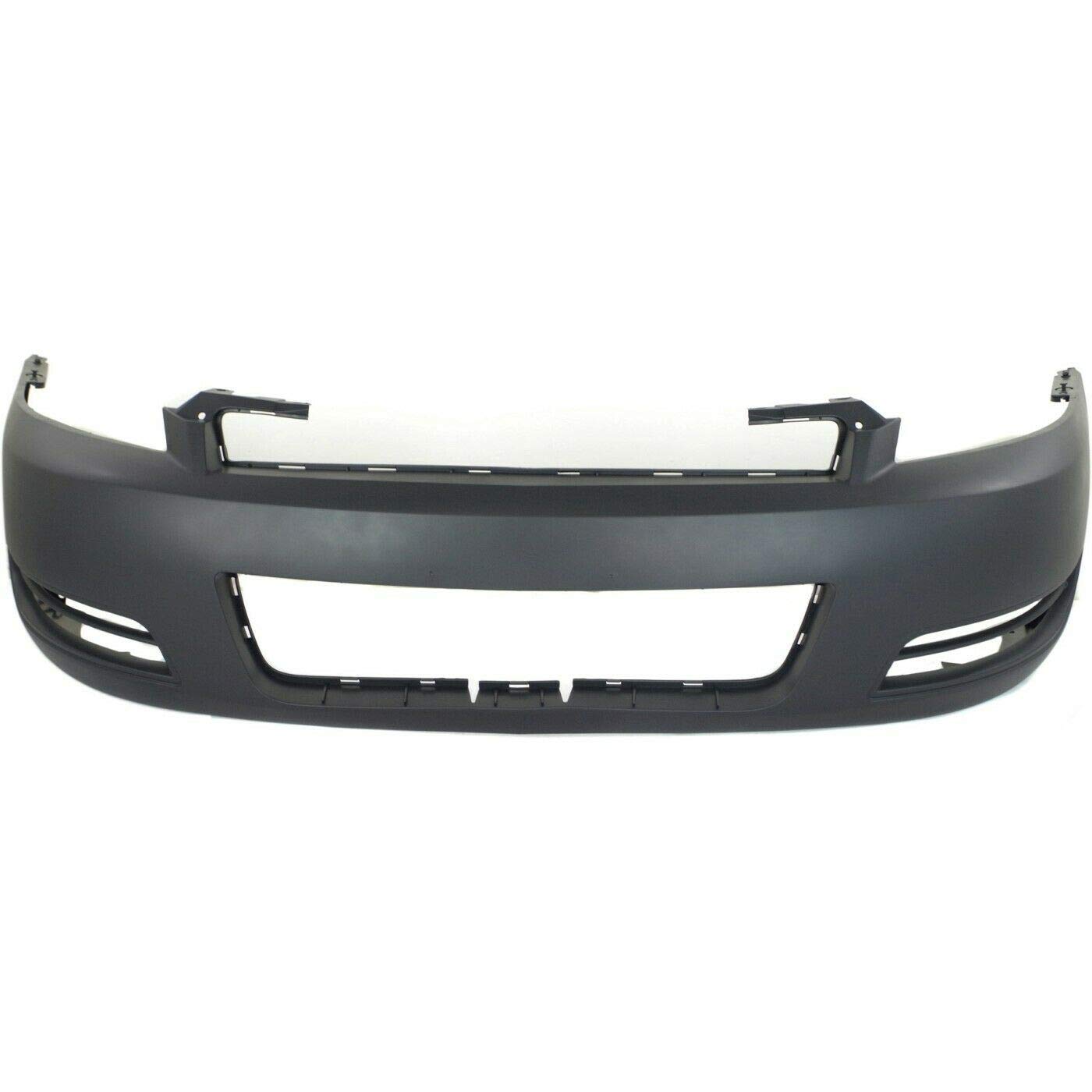 Deebior 1pc Front Primed Plastic Bumper Cover Without License Plate Cut-out for Chevy for Impala SS 06-09 & LS/LT/LTZ 06-13 for Impala Limited LS/LT/LTZ 14-16 89025047 GM1000763