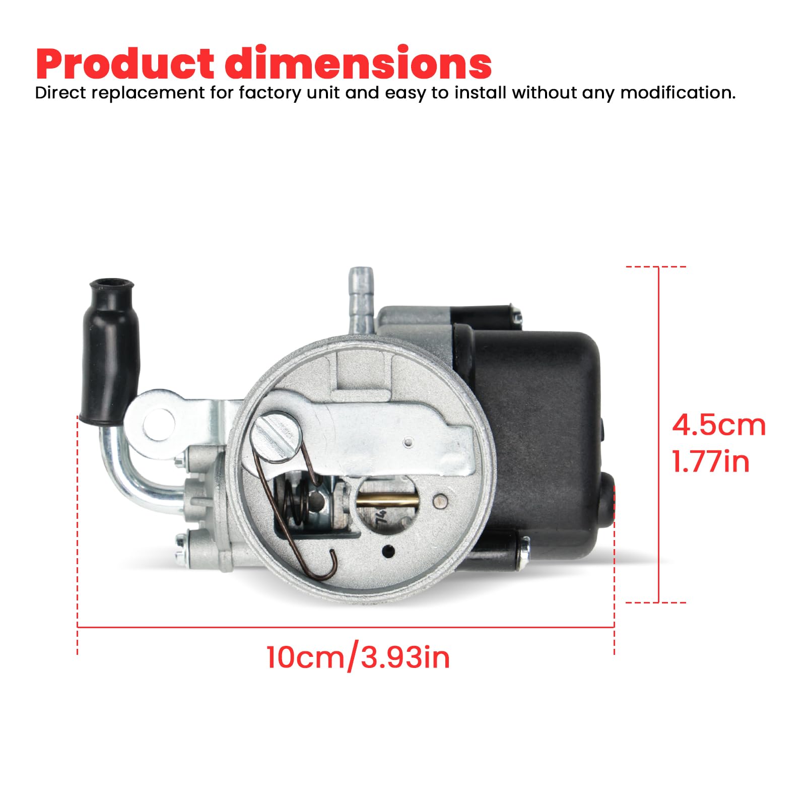Attrezzo Carburatore Piaggio Ciao SHA 13 13 02044, compatibile con Piaggio Ciao/Bravo-Si