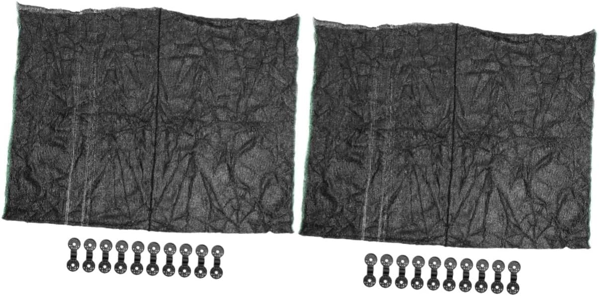 BESPORTBLE 2sets Garden Mesh Netting for Outdoor Plants Flexible Shade Cloth Clips Heavy-Duty Barrier Against Birds Deer and Squirrels