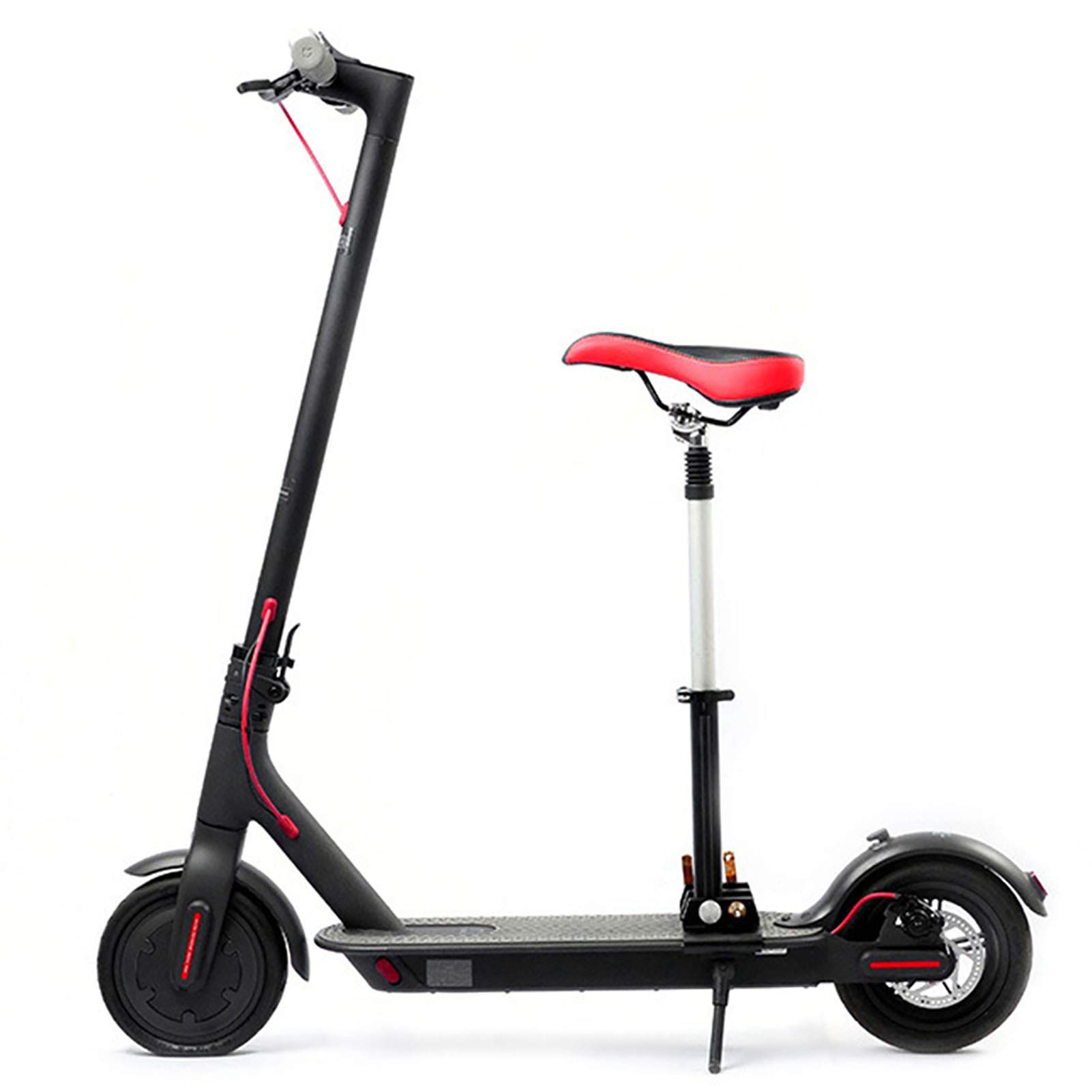 Selle Trottinette Électrique pour Trottinette M365 le Design Noir Rouge pour Plus de Confort et de Stabilité sur Votre Trottinette Électrique