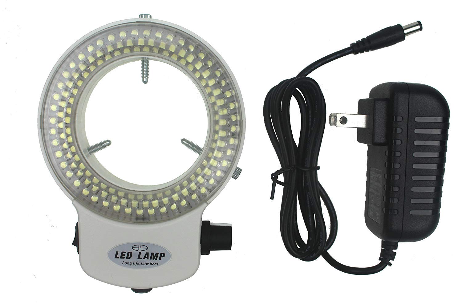 Vansonly LED-144W White Adjustable 144 LED Ring Light Illuminator for Stereo Microscope