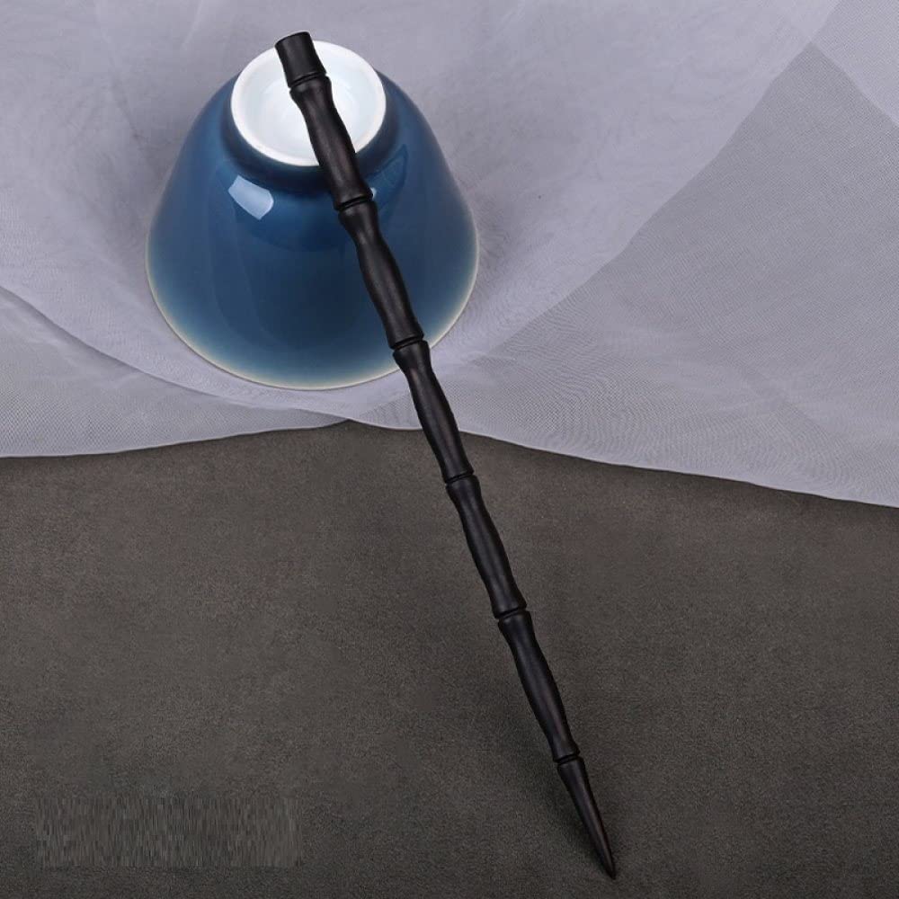 qbodp Black Wooden Hair Sticks for Buns Bamboo Shape Hair Chopsticks Simple Hair Pins Stick Traditional Classical Chopsticks Hair Accessories for Women Thick Hair