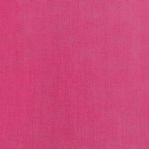 Image of ZeeMart Linen Textured Border Table Runner, 14 x 90 Inch Hot Pink | Mitered Corner Design, Medium Weight Fabric, Modern Farmhouse Style, Machine Washable Easy Care Everyday Table Scarf