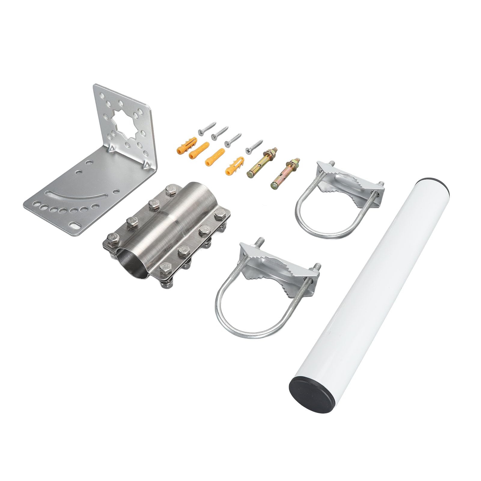 Alomejor Satellite Internet Mount Kit, Adjustable Weatherproof Design | Robusta struttura in acciaio inossidabile, sostiene fino a 110 libbre, adatto per uso esterno, adatto per parabola V2