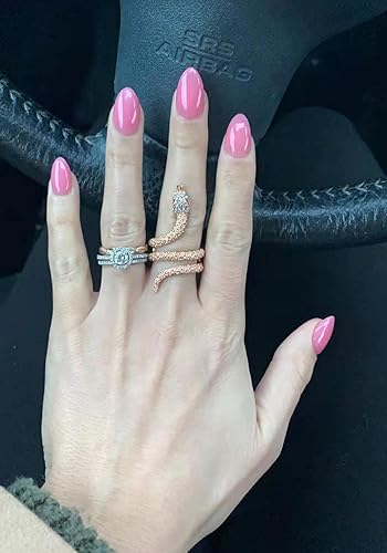 Miniatura 4 de Anillo de serpiente para mujer, anillo de serpiente, anillos de serpiente a la moda, anillos de animales lindos