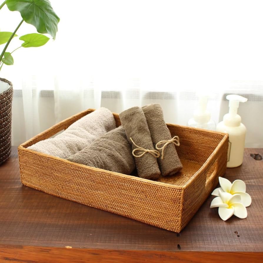 Amazon.co.jp: MANJA BAS-0001 バリ雑貨 アタ製品 タオル