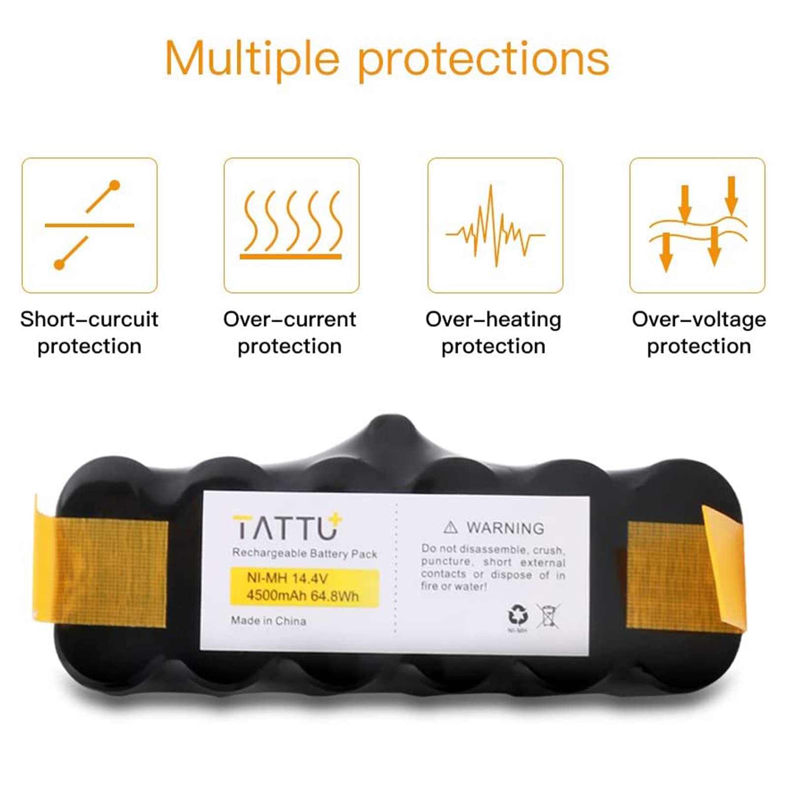 Batteria 14.4V 4050mAh Per IRobot Roomba | Ricambio Serie 500/600/700/800/900 | Batteria Ni-MH - Foto 3