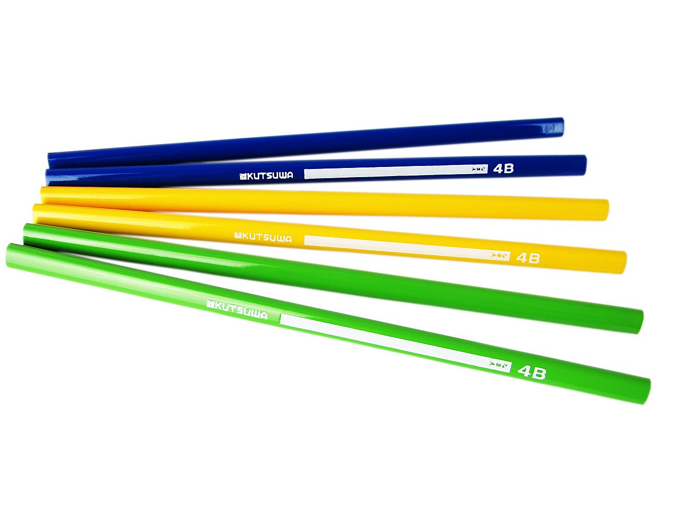 Amazon.co.jp: クツワ STAD もちやすい三角鉛筆 4B 6本入 RF012