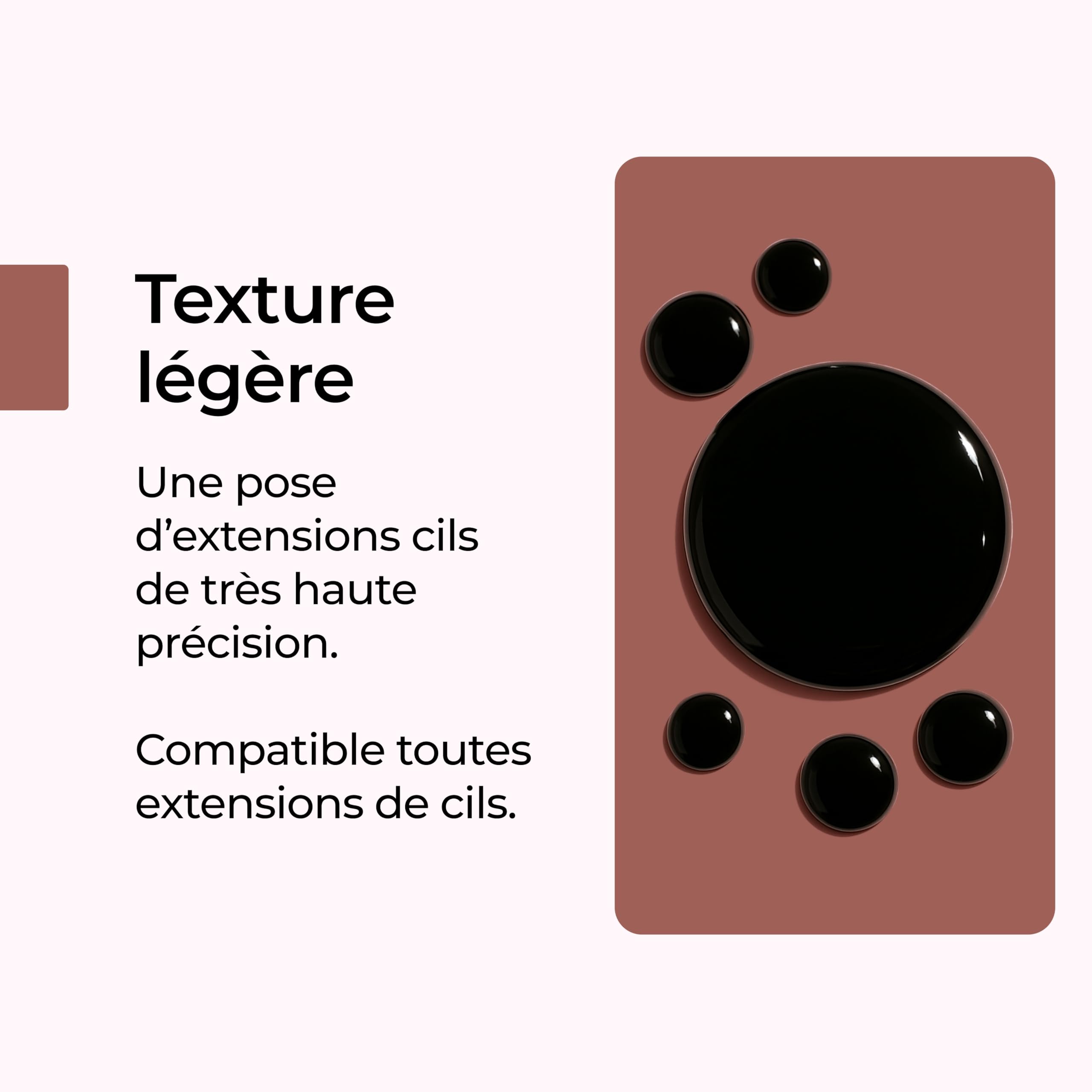 Une Pause Poudrée - LOUGLUE Colle Noire à Extension de Cils pour Professionnels - Colle Faux Cils Séchage Ultra Rapide (0,5 à 1 sec) Facile à Travailler et Tenue Longue Durée - Marque Française (5ml)