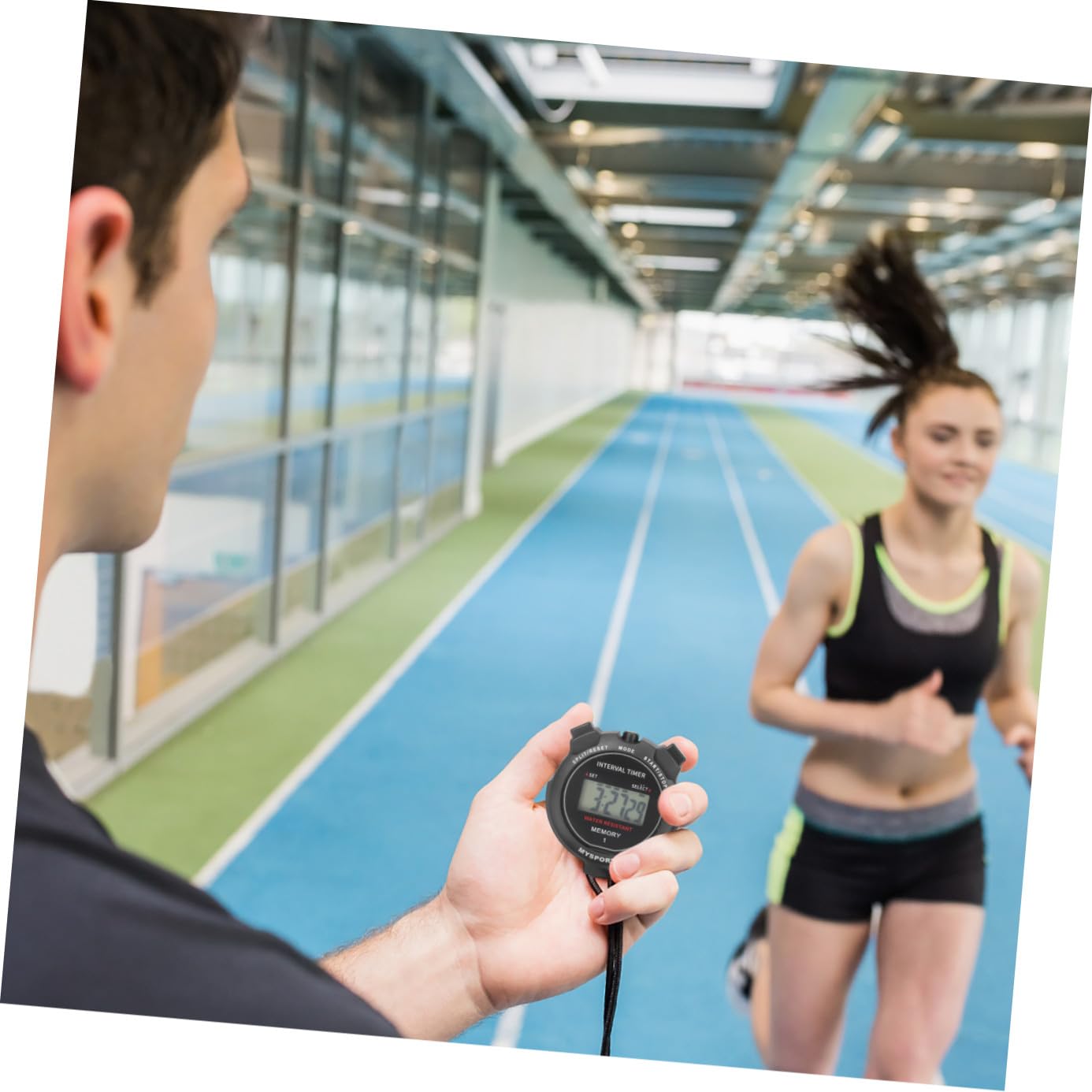 ifundom 5 Pezzi Cronometro per Sport Corsa e Allenamento Timer Elettronico Design Controllo per Utilizzo Facile e Duraturo
