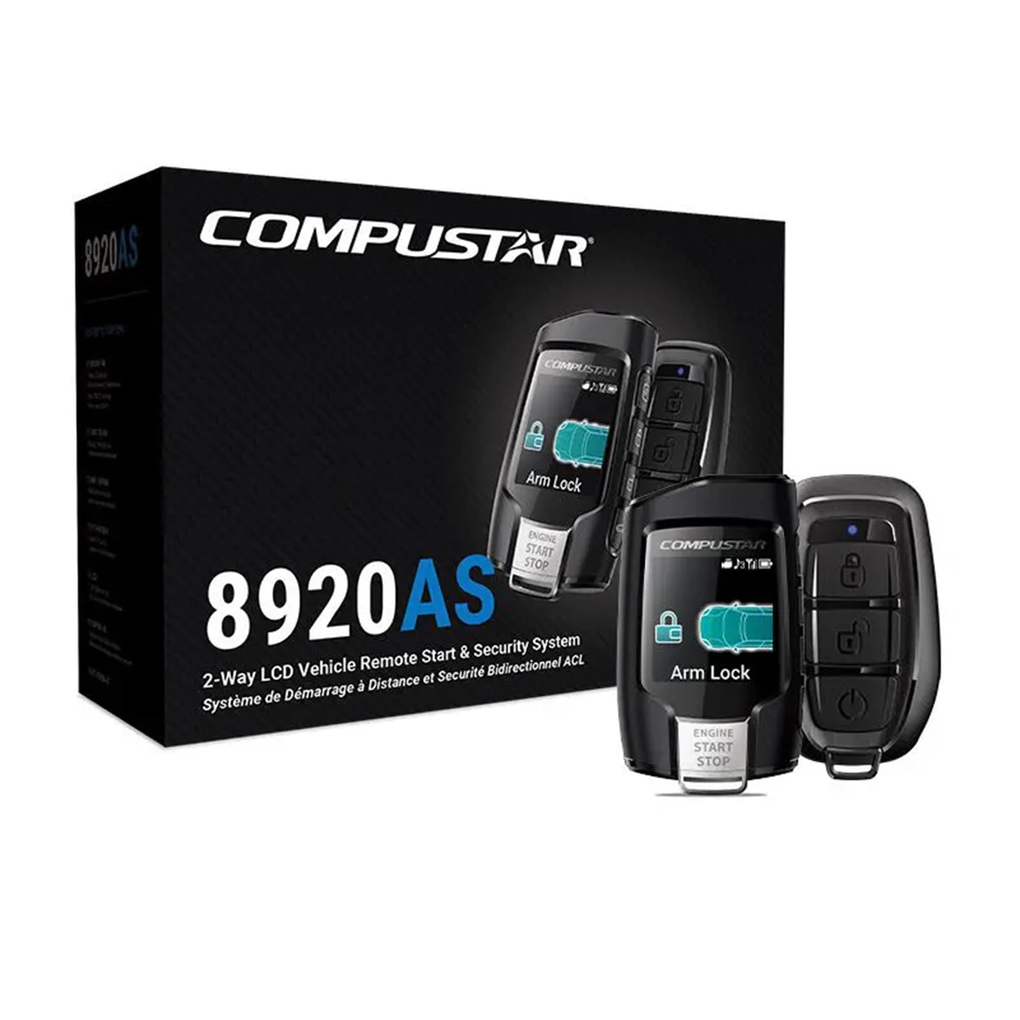 Compustar CS8920-AS 2-Way LCD FM Alarm & Starter kit Q9.