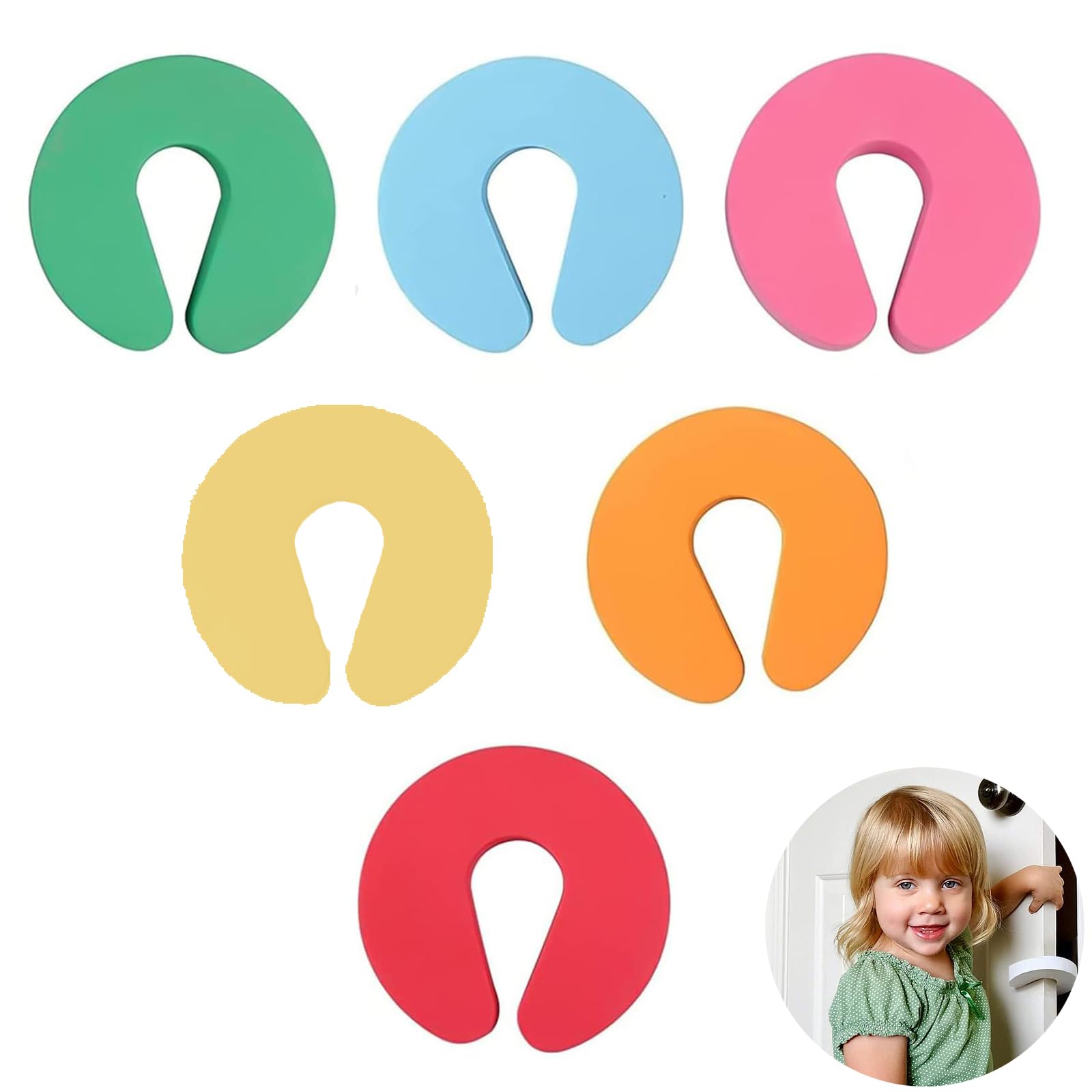 6 Stück Klemmschutz Für Türen Kinder, Fensterstopper Beim Lüften, Türstopper Tür, Tür Klemmschutz, für Türen, Türstopper Kindersicherung Türen