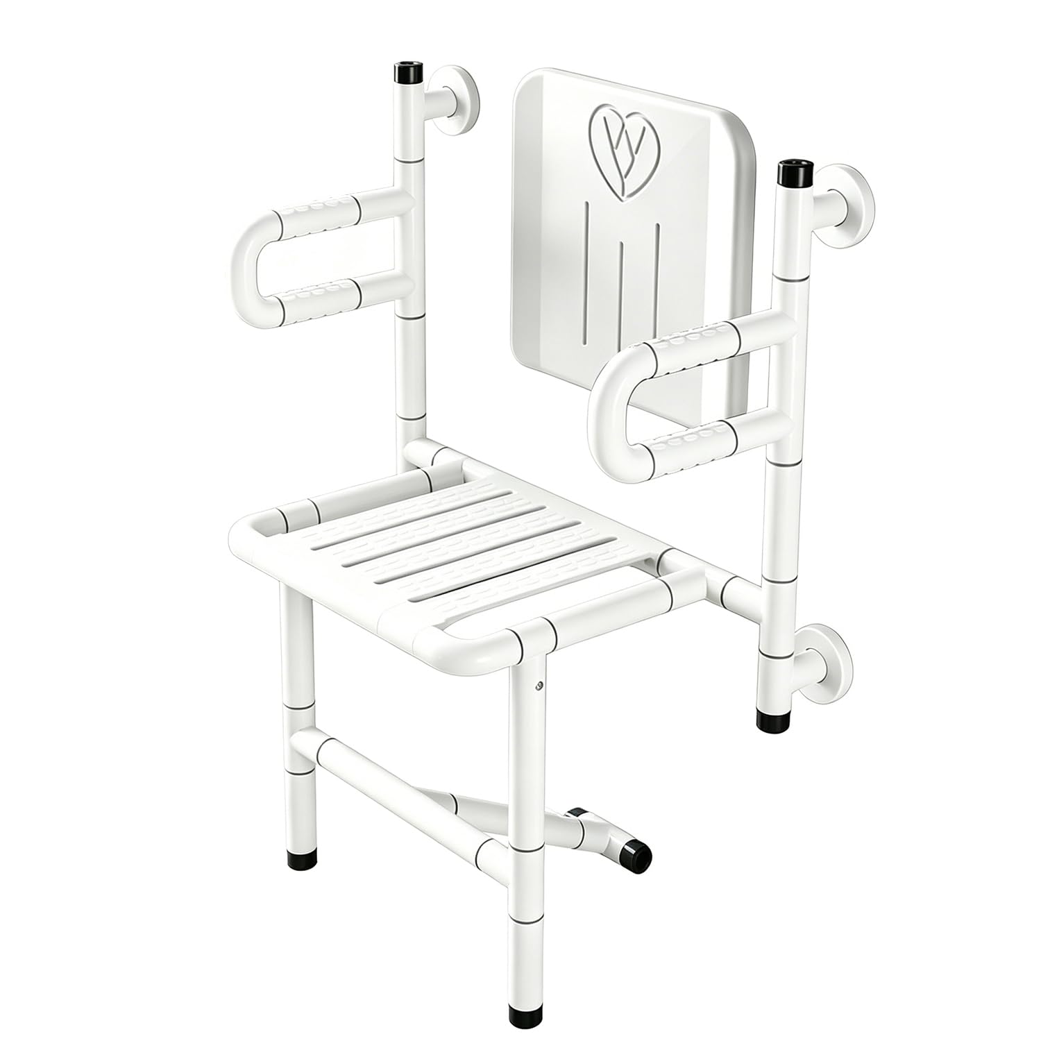 XQKXHZ Folding Shower Seat Wall Mounted Shower Chair for the Elderly