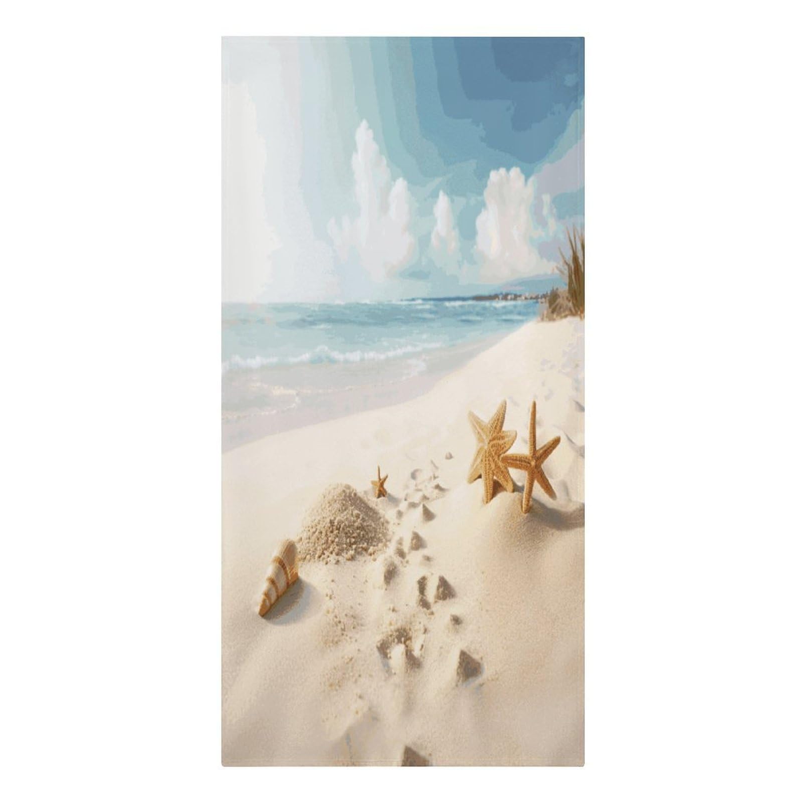 FekiLoot Beach Theme Towels Soft Oversized Beach Towels Absorbent Sand Free Bath Towel Travel Compact Swim Towels Lightweight Quick Dry Pool Towel Large Beach Blanket 30" X 61"