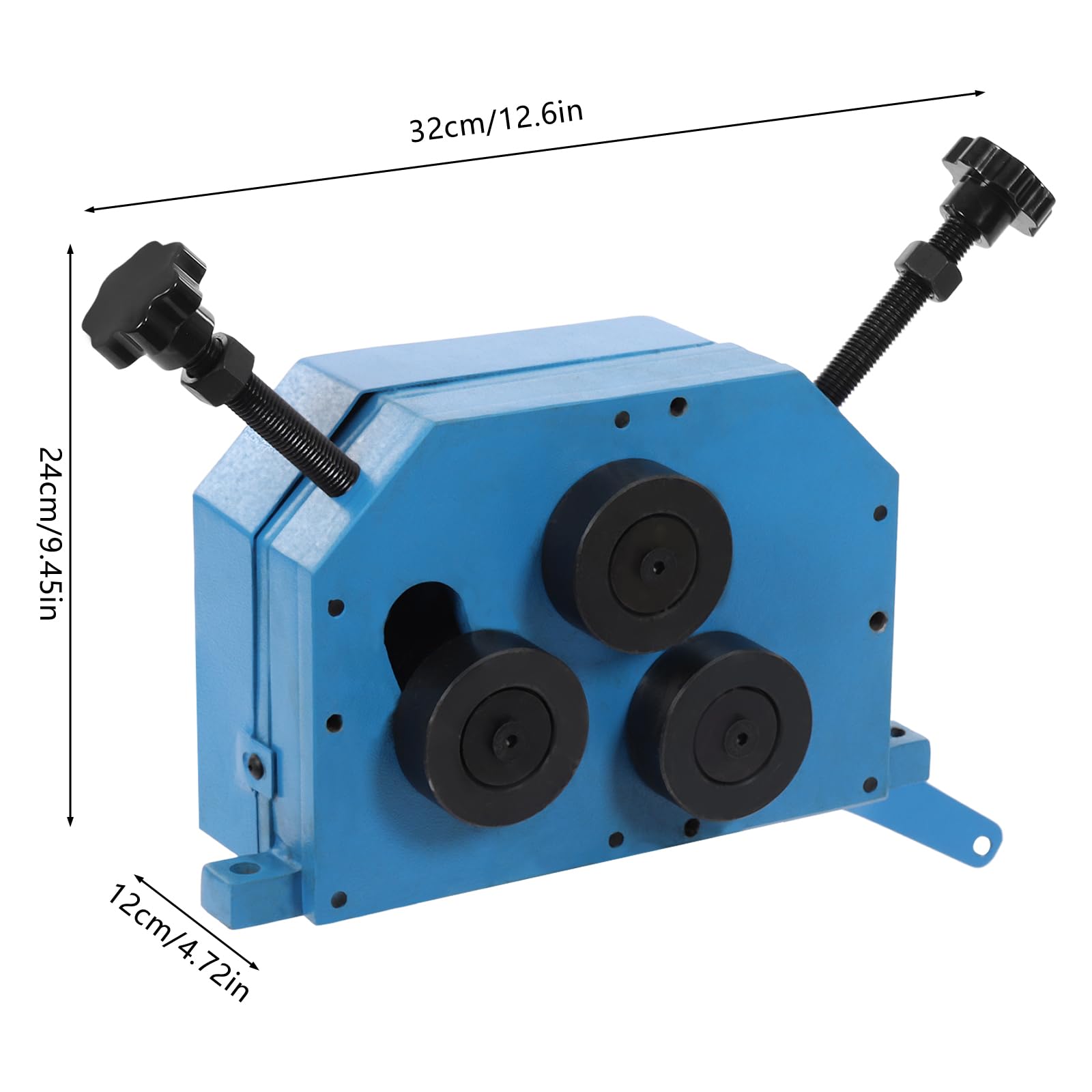 Rohrbiegemaschine,3in1 Rohrbiegemaschine Biegewinkel bis 360°Manuelle Metallbiegemaschine Betriebsart Manuell,Biegemaschine Rohre zum Biegen von Stahlplatten, Flachstahl und Rundstahl