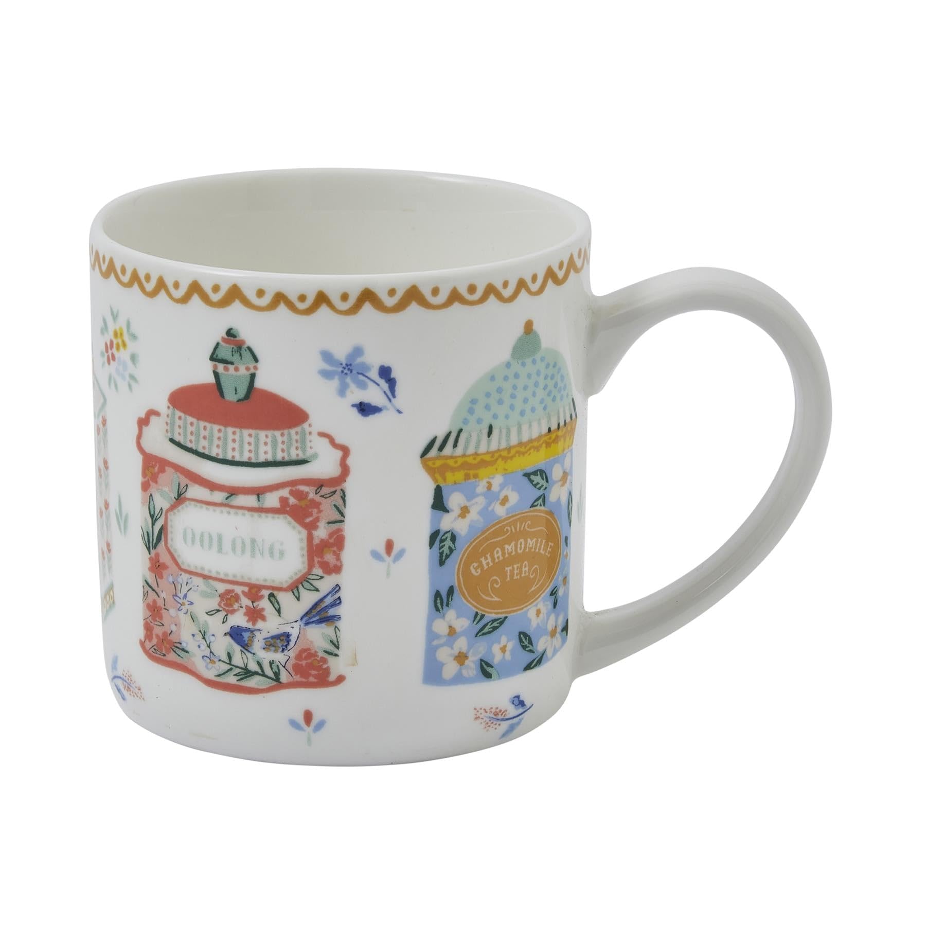 B&Q -  Tea Tins Food And Drink New Bone China Mug