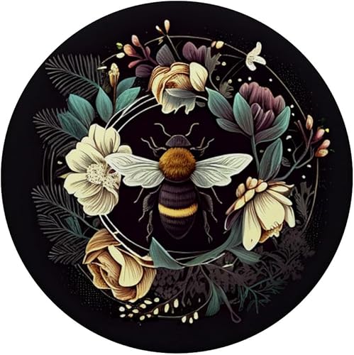 Miniatura 3 de Abeja Flowers Boho Black PopSockets intercambiables PopGrip