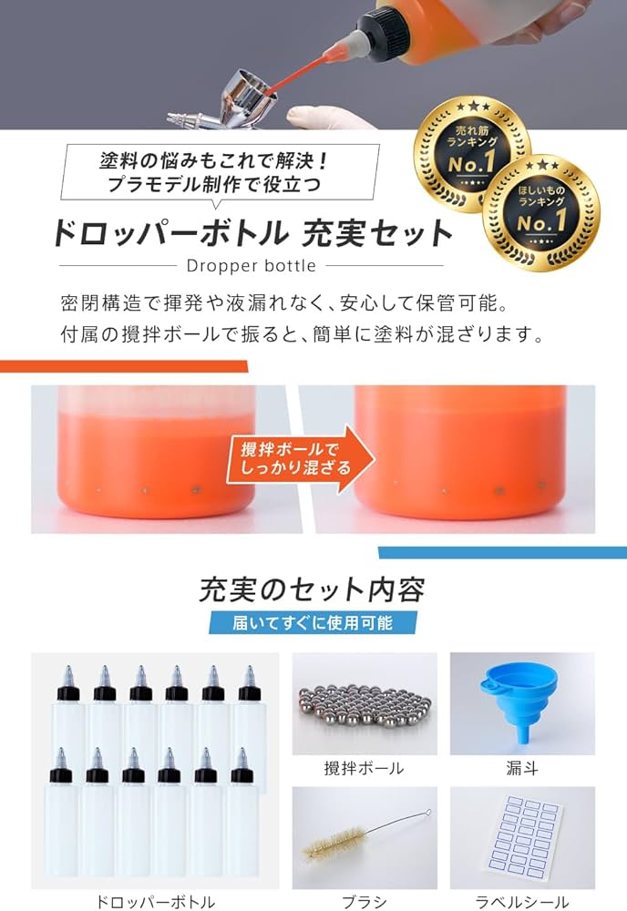 ドロッパーボトル 撹拌ボール付き 漏斗/ブラシ/ラベルシール付き 120ml Amazon.co.jp: Webirth ドロッパーボトル 120mL 撹拌ボールつき