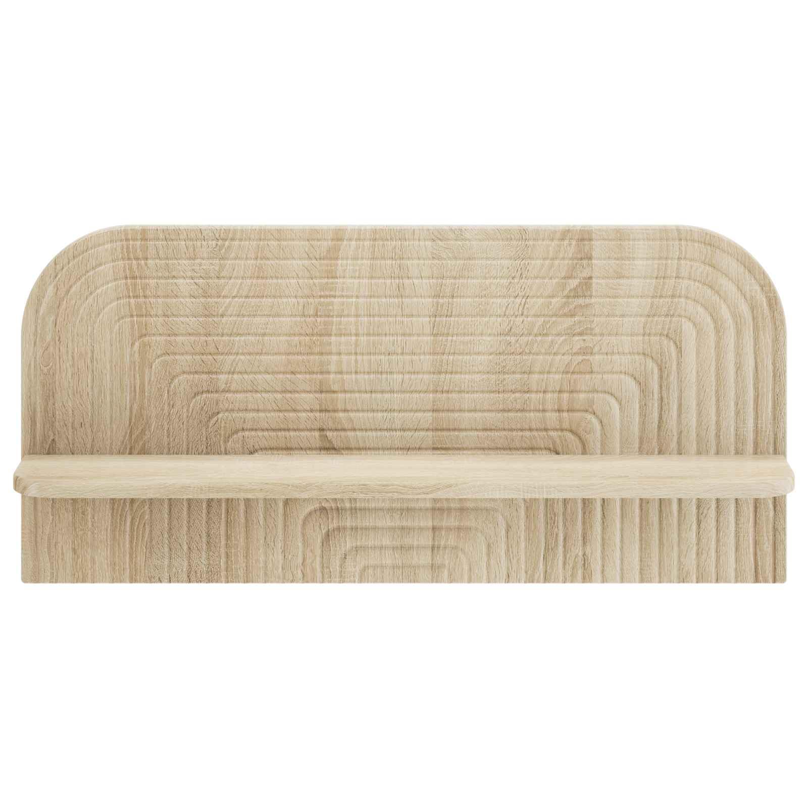 Hothingwell - Estantería de pared (2 piezas, roble Sonoma, 80,5 x 13,5 x
