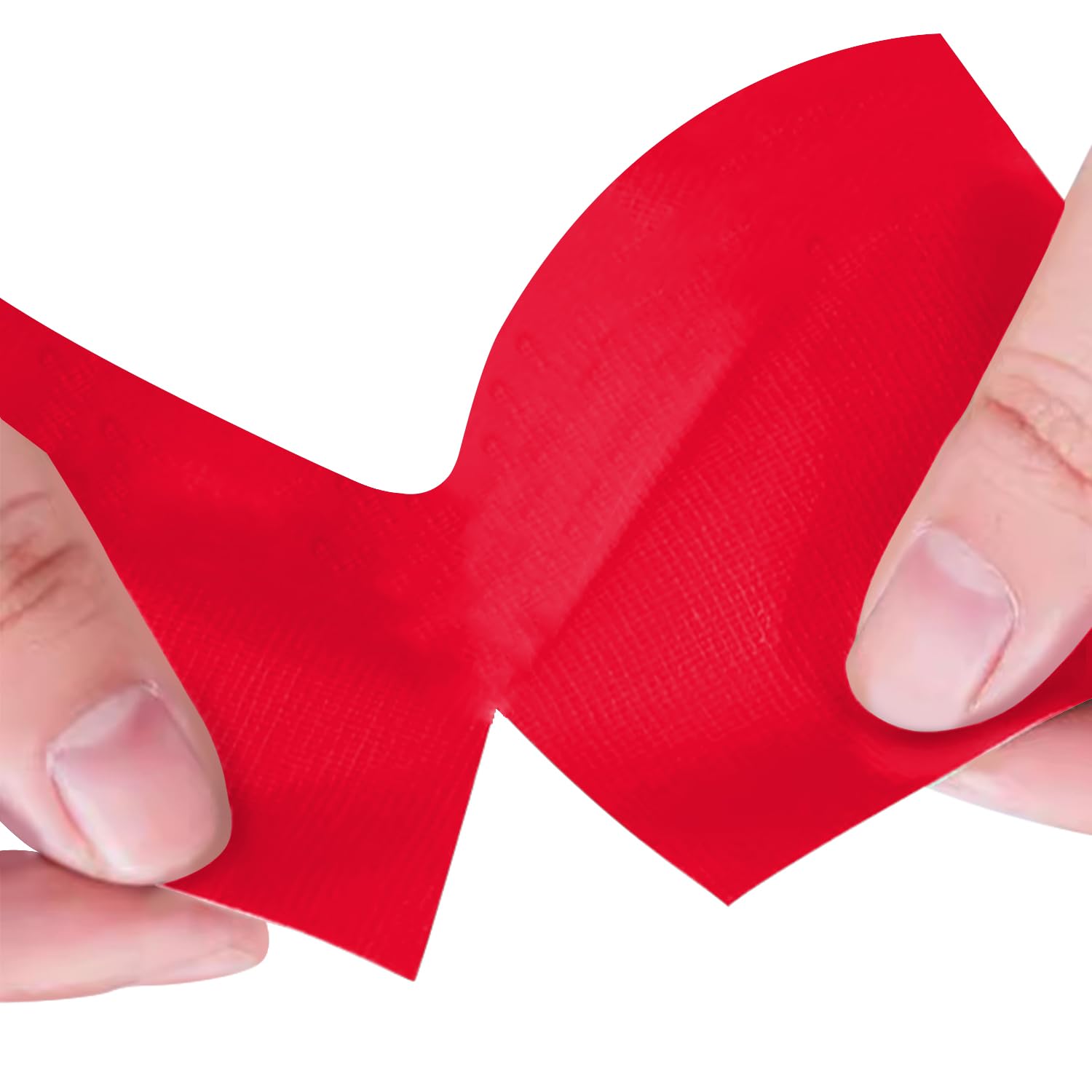 Duccinp Duct Tape 10 cm x 50 m Heavy Duty, No Residue, Tear by Hand & Waterproof Red Duct Tape, Great for Packaging Home Use - Image 4