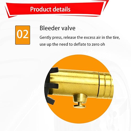 Miniatura 5 de 1 medidor de presión de neumáticos de automóvil con esfera redonda, equipo de prueba de neumáticos de vehículos de alta precisión de alta precisión,